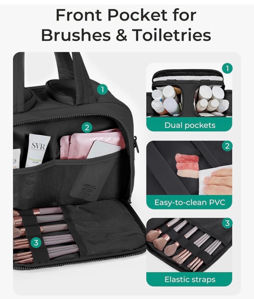 ΔΣΘ Travel Cosmetic Bag/Make-Up Case