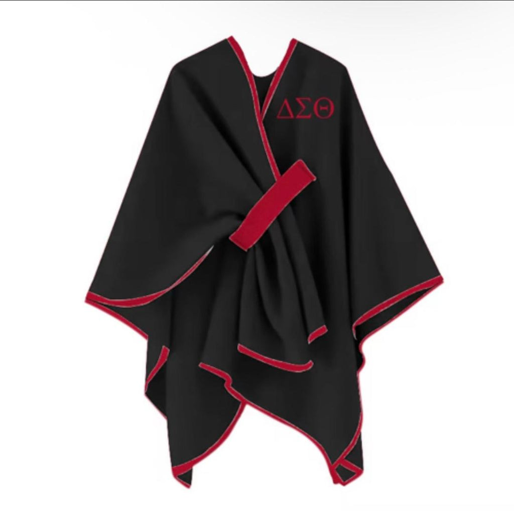 ΔΣΘ Wrap Shawl/Poncho with Loop