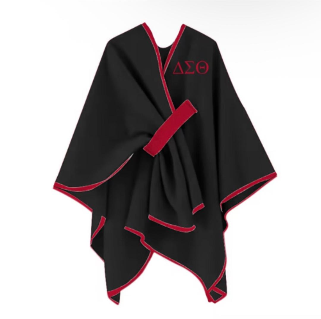 ΔΣΘ Wrap Shawl/Poncho with Loop